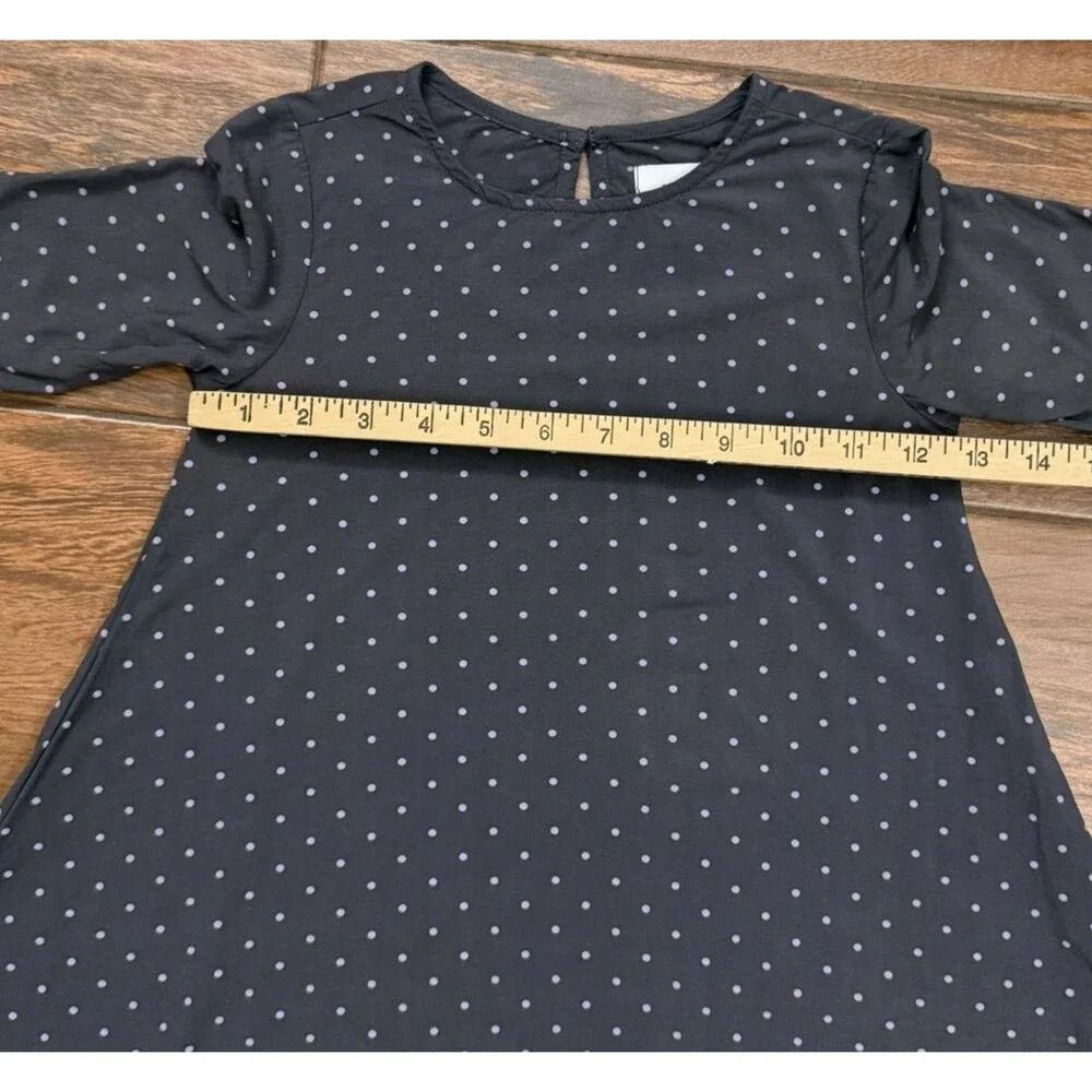 Old Navy Toddler Girls Polka Dot Gray Lavender Swing Twirl Dress 3T